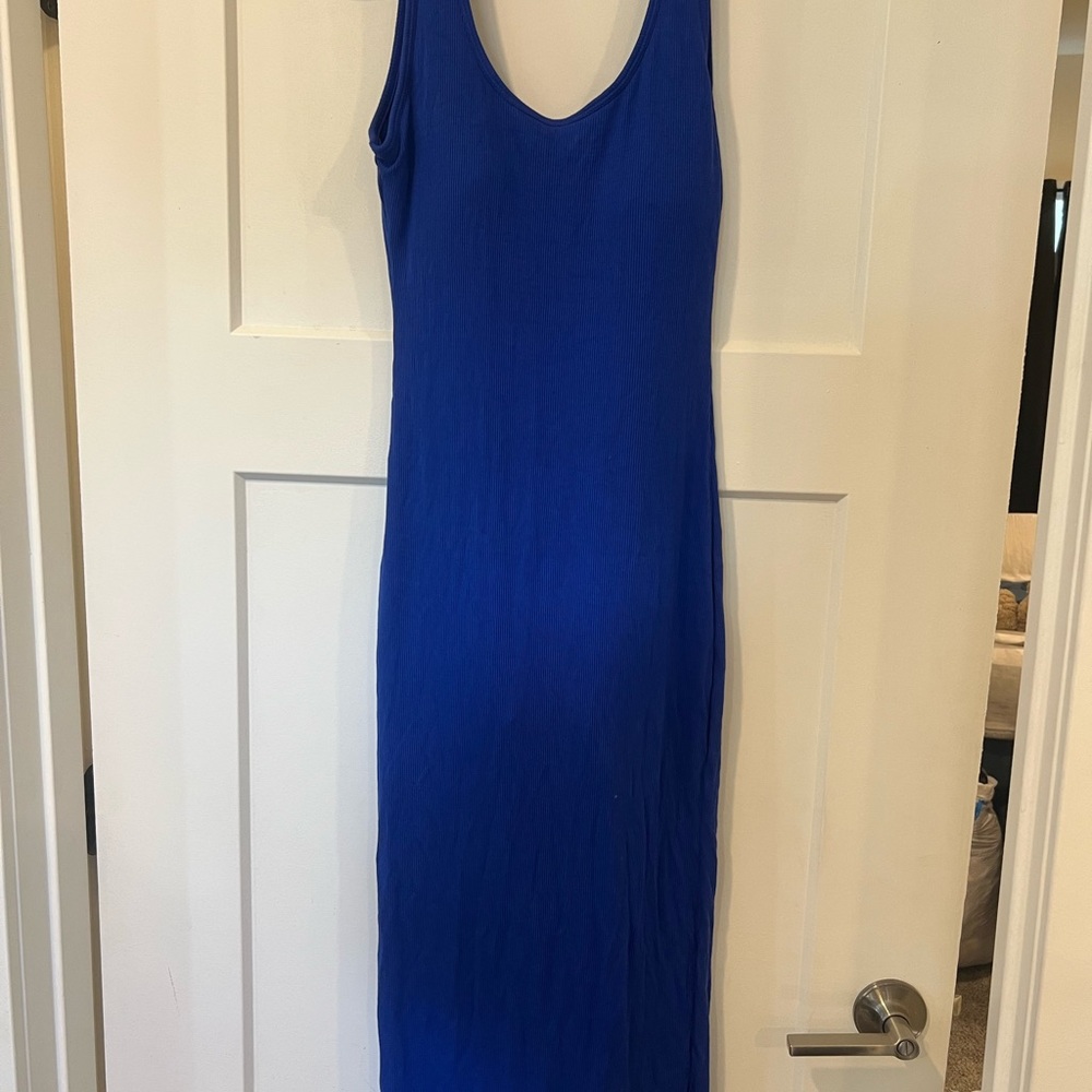 Blue Sleeveless Dress